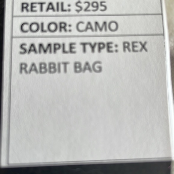 BNW JOCELYN CAMOUFLAGE RABBIT FUR BUCKET PURSE - Picture 7 of 7